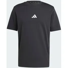 adidas Essentials Small Logo Single Jersey T-Shirt Black / White XL
