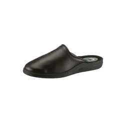 Pantoffel CLASSIC, Herren, Gr. 41, Ungefüttert, braun, Lederimitat, Schuhe Pantoffeln