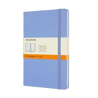 Moleskine Notizbuch Large/A5, Liniert, Fester Einband, Hortensien Blau
