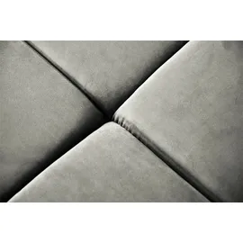 KAWOLA Sofa NEVADA Ecksofa Velvet silber