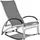 Tectake Avignon Sonnenliege 195 x 59 x 91 cm Grau