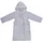 Wörner Kinderbademantel WÖRNER "Sterne" Gr. 128, grau (hellgrau), L:80cm, Baumwoll-Webfrottier, Hausmäntel, mit Stickerei, mit Taschen, maschinenwaschbar, trocknergeeignet