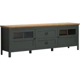 VCM Stanton TV-Lowboard 184 x 64 x 45 cm Tannengrün/Eiche Holzwerkstoff