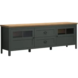 VCM Stanton TV-Lowboard 184 x 64 x 45 cm Tannengrün/Eiche Holzwerkstoff