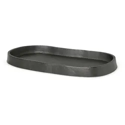 Ferm Living - Yama Ablage oval, schwarz