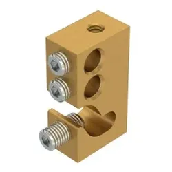 OBO 6049275 Anschlussklemme für Leiterseil, einfach 6mm2 - 35mm2 Messing messing AKL 35 E DM - 10 Stück