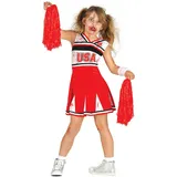 Fiestas Guirca Kostüm, Zombie Cheerleader Kinder Kleid für Halloween rot 10 - 12 Jahre