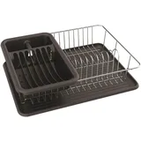 MSV Abtropfgestell 34 x 40 x 3 cm Farbe Schwarz matt