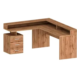 Dmora Eckschreibtisch Eiche Braun