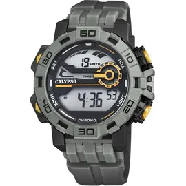 Calypso Herren Armbanduhr Digital Uhr XXL K5809/4 - Grau