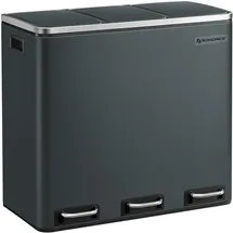 Songmics Mülleimer 3 x 18 l Grüngrau