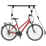 Relaxdays Fahrradlift, Deckenlift mit Seilzug, bis 34 kg, schwarz