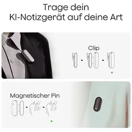 plaud NotePin Single Diktiergerät, Sunset Purple