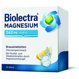 Biolectra Magnesium 243 mg forte Zitrone Brausetabletten 20 St.