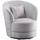 Atlantic Home Collection Drehsessel Colin Samt 84 x 84 x 85 cm Grau mit Zierkissen