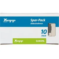 Kopp Europa – Profi-Pack: 10x Abdeckrahmen 1-fach, Farbe: cremeweiß