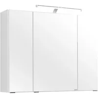 Lomadox Spiegelschrank weiß, B x H x T ca.: