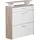 Wohnling Schuhschrank 80 x 95 x 24 cm Eiche Sonoma / weiß mit Schublade