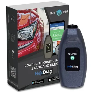 NexPTG Standard Plus Lackmessgerät Auto mit App für iOS & Android| Professionelles lackdickenmessgerät & Lackprüfgerät | Lackmessgerät | Lackschichtmessung App