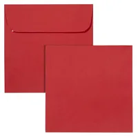 Artoz Briefumschläge Mosaic quadratisch ohne Fenster feuerrot nassklebend 20