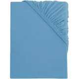 s.Oliver Spannbettlaken Baumwolle 180 x 200 - 200 x 200 cm blau