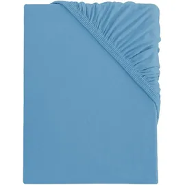 s.Oliver Spannbettlaken Baumwolle 180 x 200 - 200 x 200 cm blau