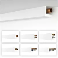 heximo Winkelprofil weiß 1.7 Meter Profile - XPS Abdeckleisten für Heizungsrohre, L-Profil Rohrabdeckung Kabelkanal Modell: HRA-1-54x66 mm (30.6 Meter / 18 Leisten)