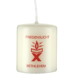 Kopschitz Kerzen Kerze Friedenslicht aus Bethlehem, Osterkerze, Friedenskerze, Kirchenkerze, 6 x 5 cm, 10 Stück