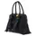 PINKO Bowling Mini Henkeltasche Baumwolle/Leder Black