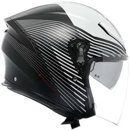 AGV K5 Jet Evo Control Jethelm - Matt Schwarz/Weiß / L