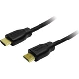 Logilink HDMI Anschlusskabel HDMI-A Stecker, HDMI-A Stecker 3.00m Schwarz CH0038 4K UHD HDMI-Kabel