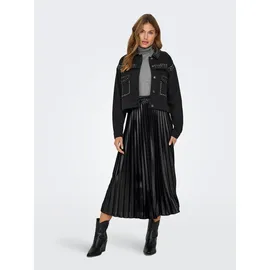 Only Faltenrock schwarz 40