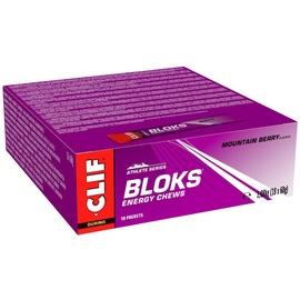 Clif Bar Bloks Energy Chews Mountain Berry 18 x 60 g