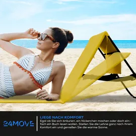 24move Strandmatte 2er Set Gelb