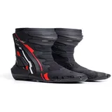 TCX S-TR1, Motorradstiefel mit Mikrofaser-Obermaterial, Seitlichem Elastik-Reißverschluss und Klettverschluss, Schwarz/Rot/Weiß