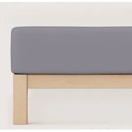 schlafgut Premium Baumwolle 90 x 190 - 100 x 220 cm gray mid