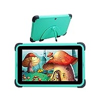 CWOWDEFU 7 Kids-Tablet, 7-Zoll-HD-Display, Android Tablet für Kinder von 3 bis 7 Jahren, 32 GB, Kids Tablet mit Stylus-Stift (Grün)