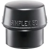 Halder SIMPLEX Schonhammer,d.80,Gummikompos.