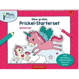 Coppenrath Verlag Mein großes Prickel-Starterset: Einhörner