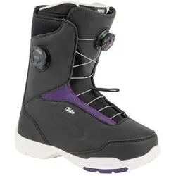 Nitro Snowboard Boot SCALA BOA W BLACK-PURPLE Damen 2025 SCHWARZ 37.5