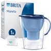 Brita Wasserfilter Marella blau (2,4l) inkl. 1x MAXTRA PRO All-in-1 Kartusche, Wasserfilter, Blau