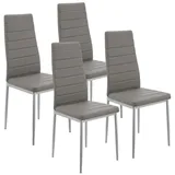 Juskys Esszimmerstuhl Loja 4er Set - Grau