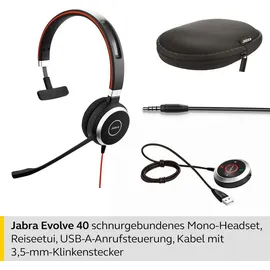 JABRA Evolve 40 MS Mono USB-A