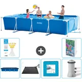Rechteckiger Frame Pool - 450x220x84 Cm - 7-teilig  S99