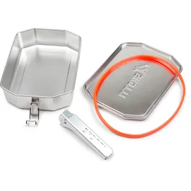 Skotti Edelstahlbox 1 l Silber/Weiß