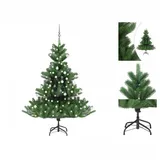 vidaXL Künstlicher Weihnachtsbaum Nordmann LED & Kugeln Grün 180 cm