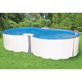 myPOOL Achtformbecken-Set 725 x 460 x 135 cm inkl. Sandfilteranlage (10-tlg.)