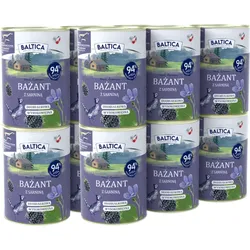 BALTICA Fasan mit Wildfleisch 12x400g getreidefreies Nassfutter