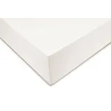 Zo Home Spannbettlaken Mako-Satin 90 x 200 cm weiß