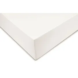 Zo Home Spannbettlaken Mako-Satin 90 x 200 cm weiß